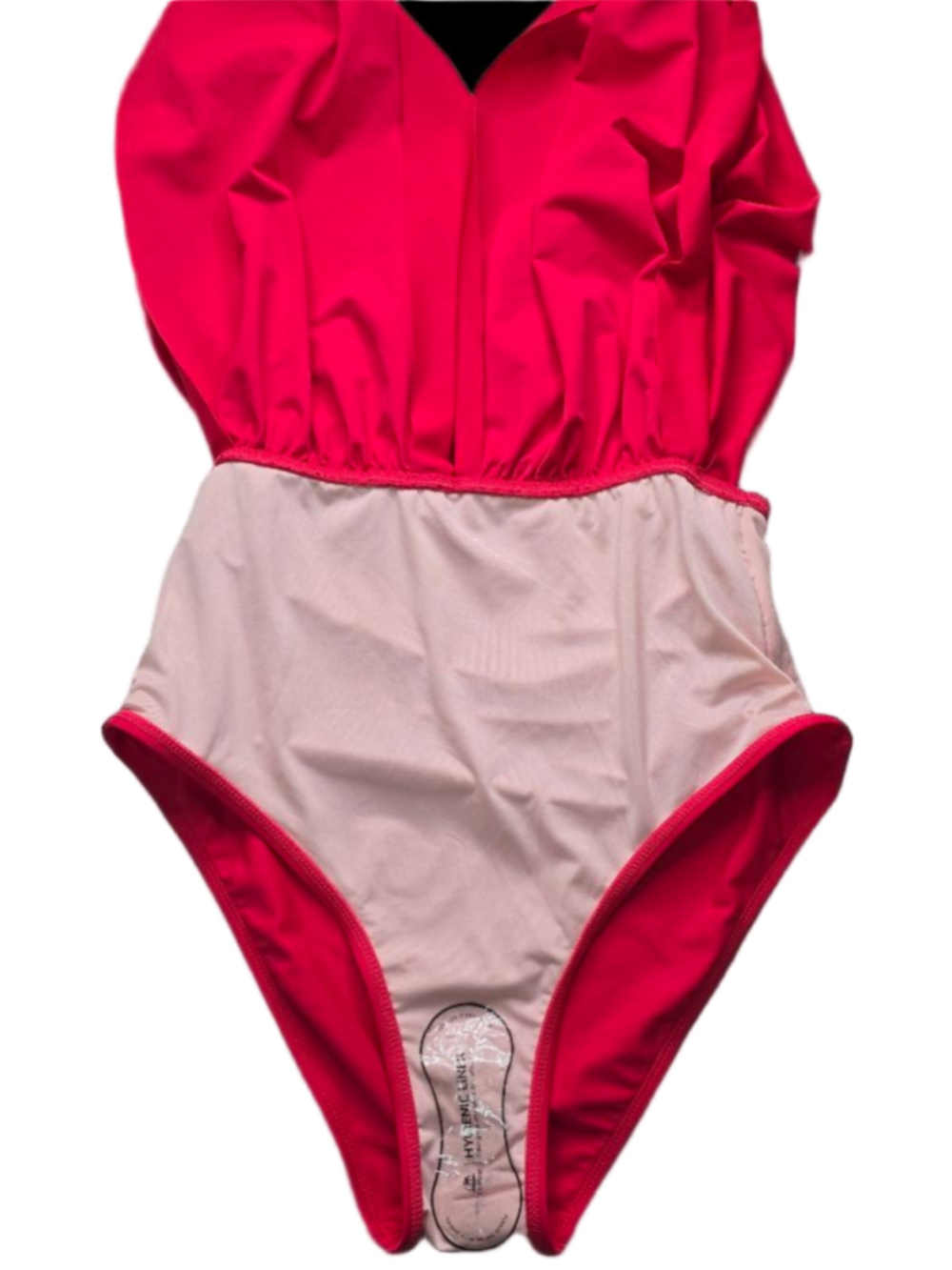 Cupshe One Piece Swimsuit Womens M Cherry Red Plunge Ruched Tummy Control - Picture 11 of 11